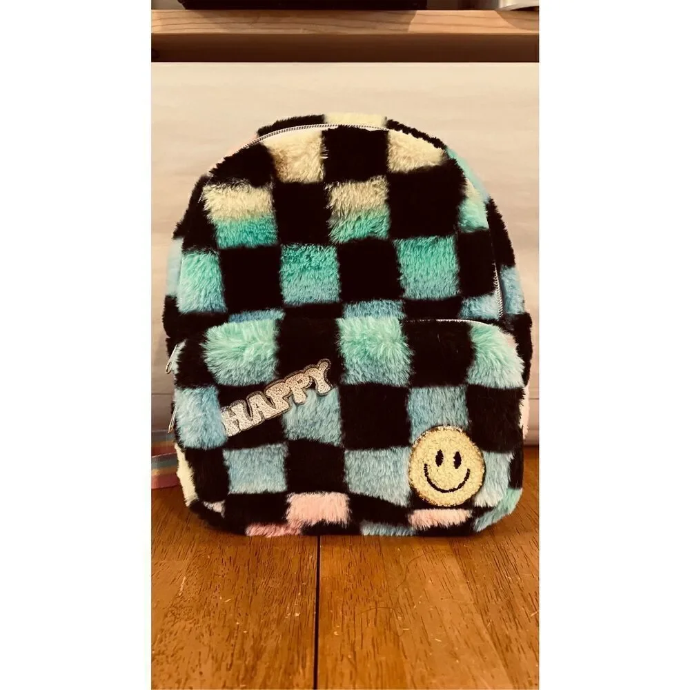 EMOJI FLEECE SOFT BACKPACK BAG MINI